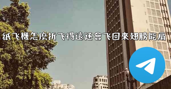 纸飞機怎麼折飞得遠还會飞回來翅膀能扇