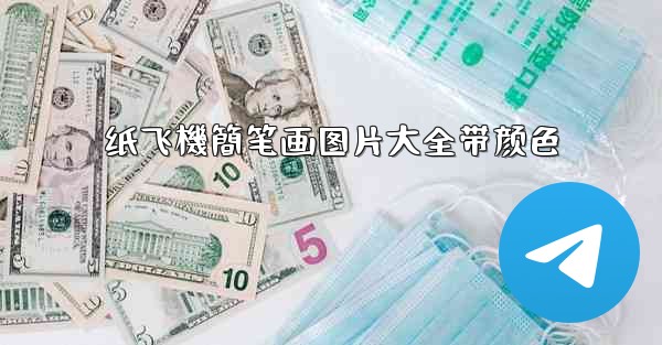 纸飞機簡笔画图片大全带颜色